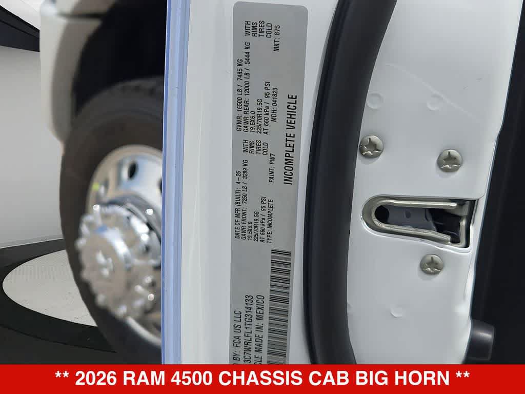 New 2026 RAM 4500 4x4 Crew Cab DRW w/ Laramie Trim Package image 37