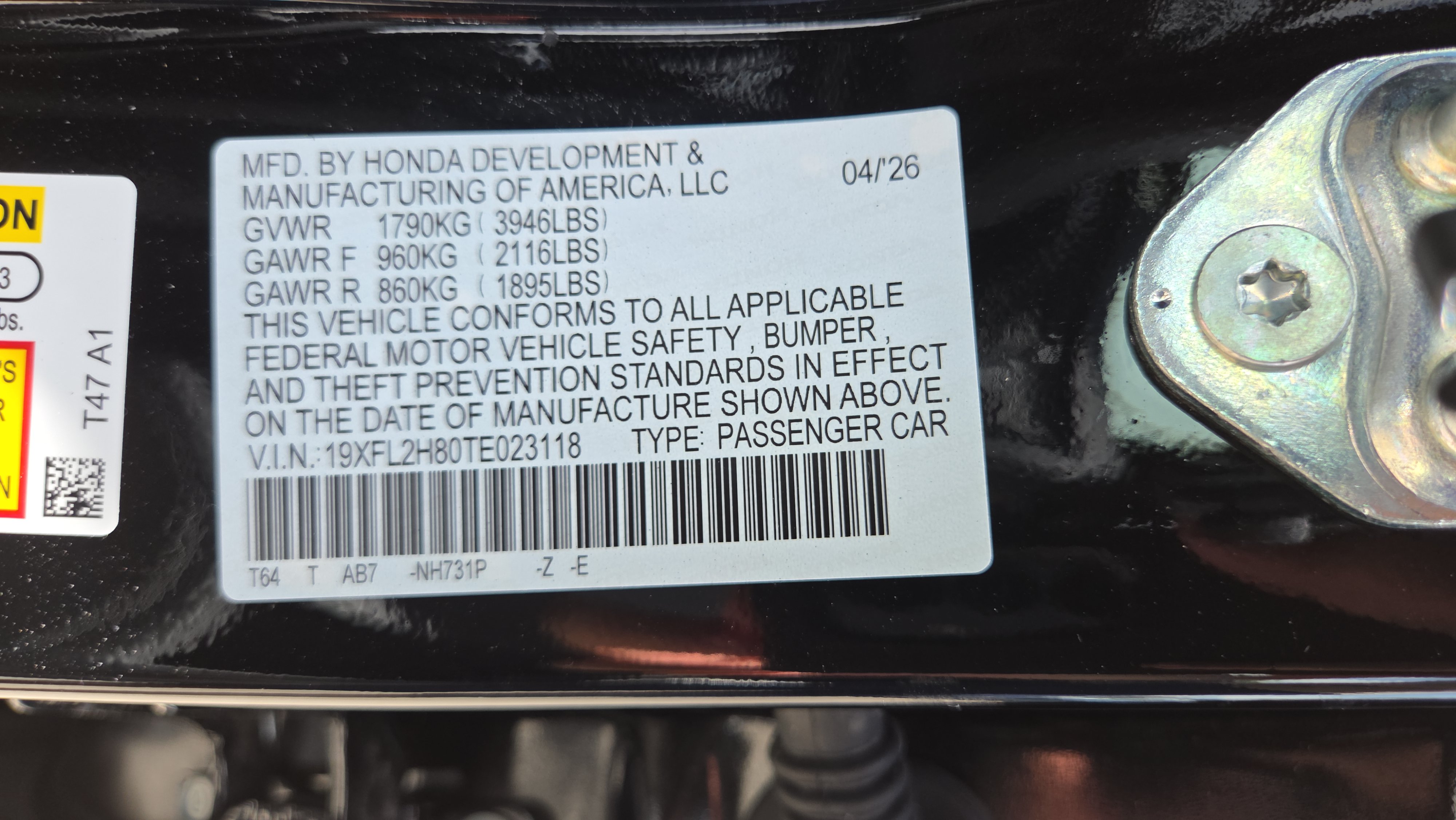 New 2026 Honda Civic Sport image 21