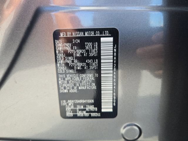 Used 2024 Nissan Armada SL w/ Captain's Chairs Package RWD image 33