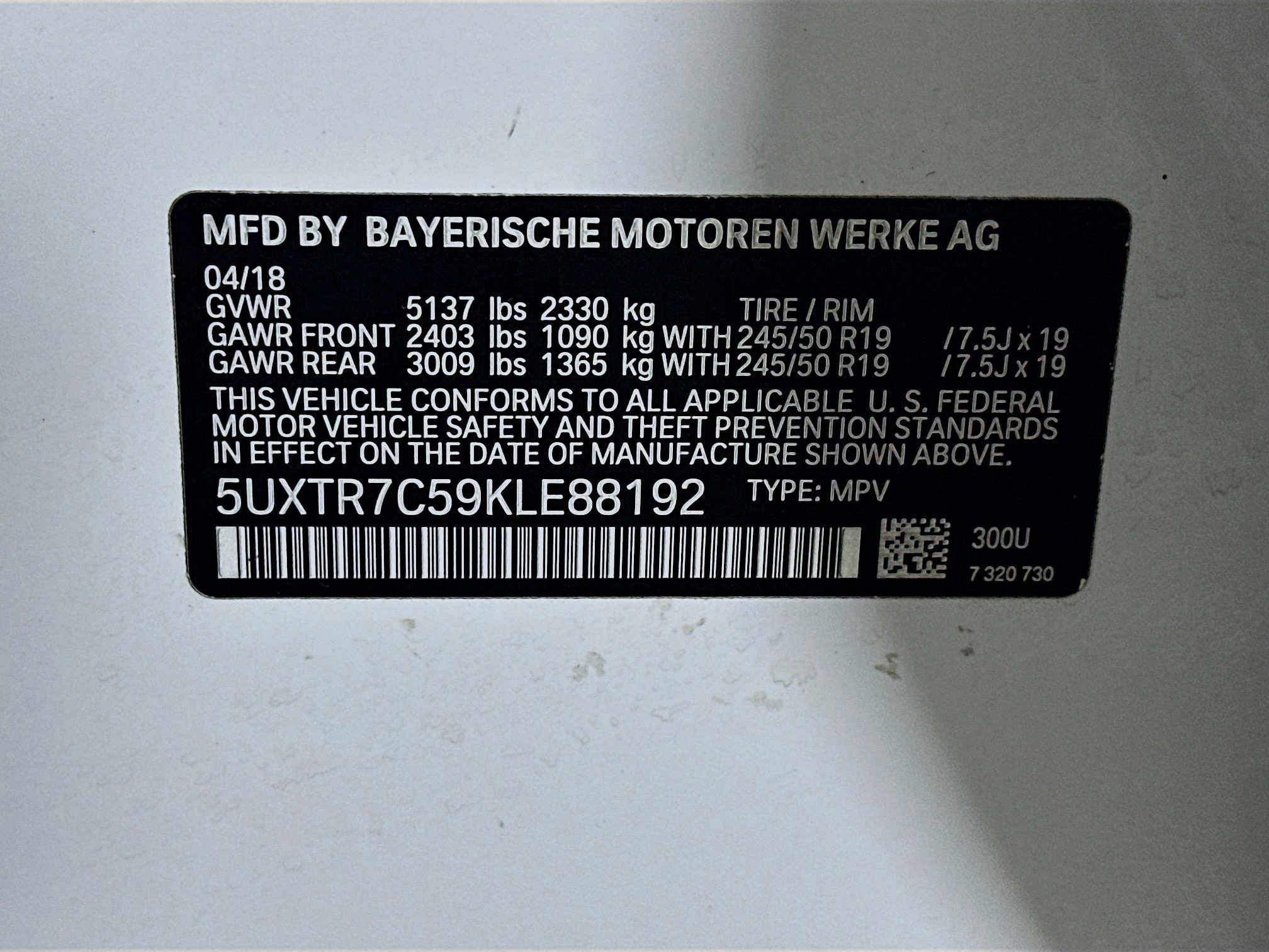 Used 2019 BMW X3 sDrive30i w/ Premium Package image 12