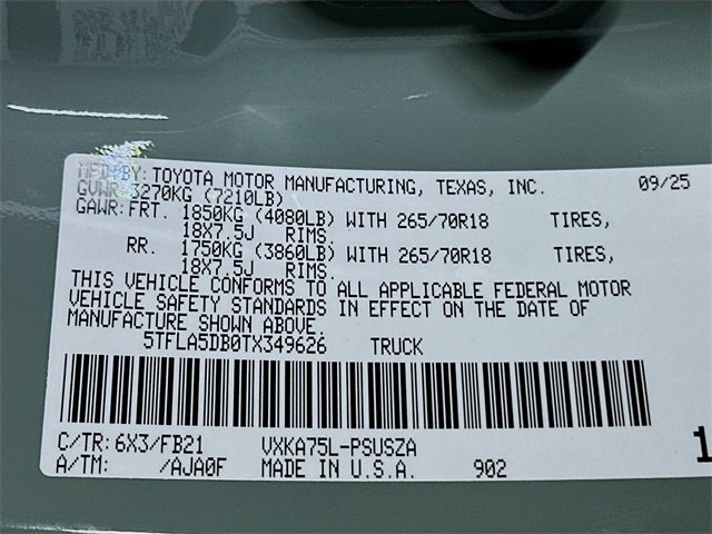 New 2026 Toyota Tundra SR5 image 17