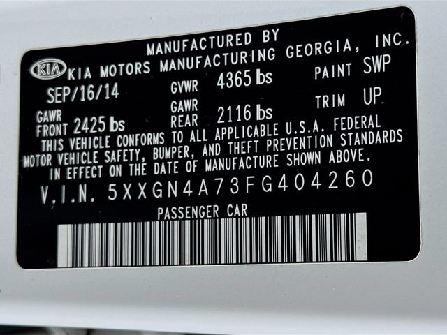 Used 2015 Kia Optima EX w/ EX Premium Package FWD image 17