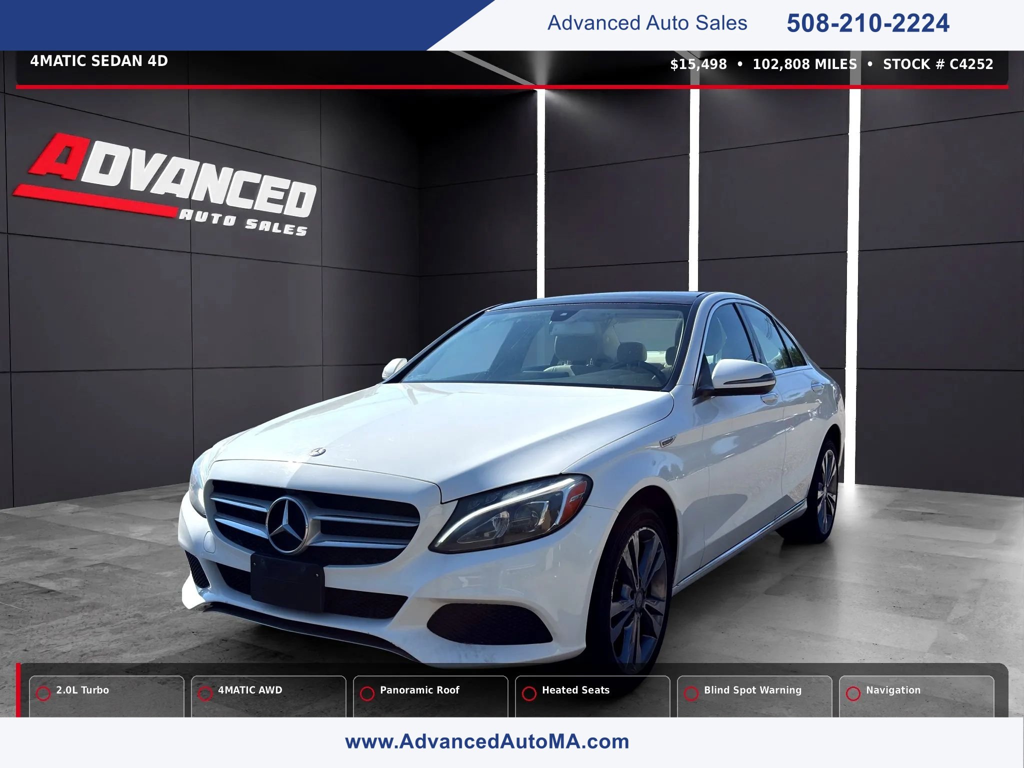 Used 2017 Mercedes-Benz C 300 4MATIC Sedan