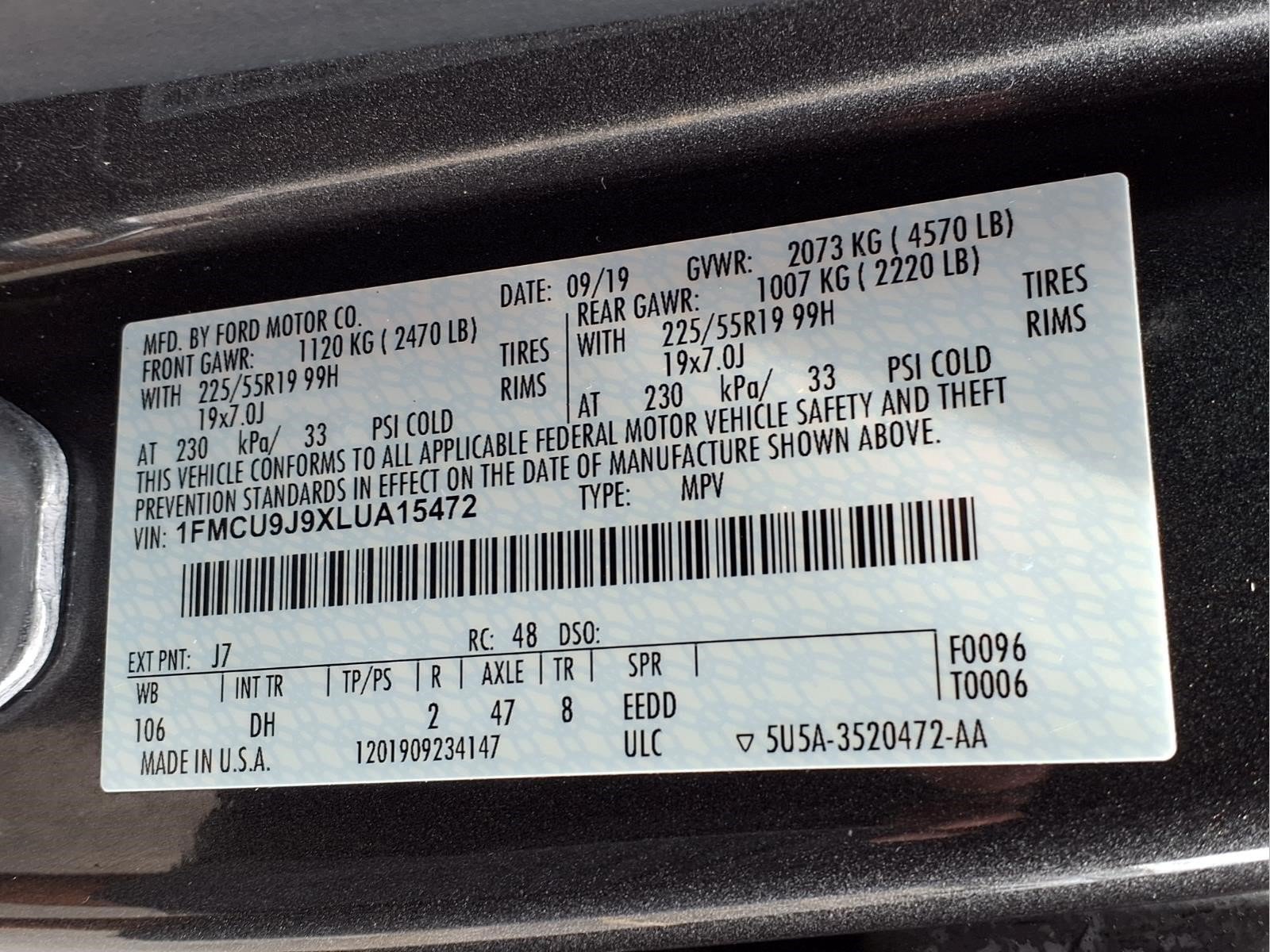Used 2020 Ford Escape Titanium AWD/4WD image 23