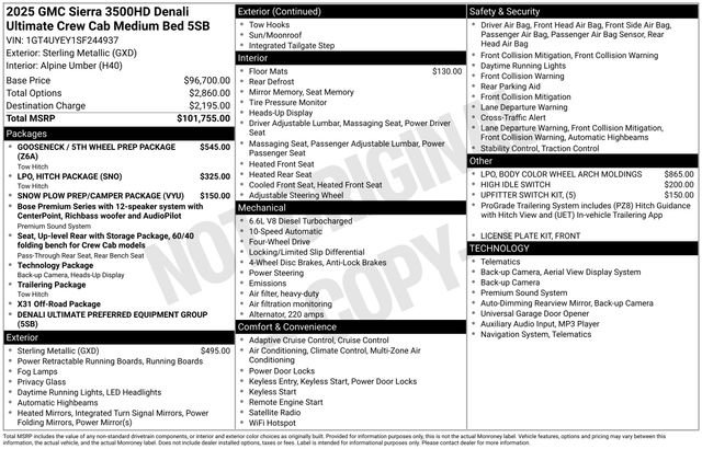 Certified 2025 GMC Sierra 3500 Denali Ultimate AWD/4WD image 42