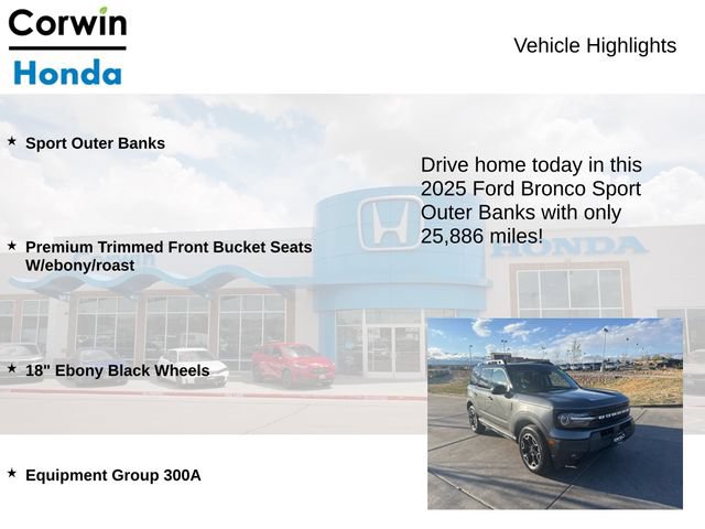 Used 2025 Ford Bronco Sport Outer Banks AWD/4WD image 6