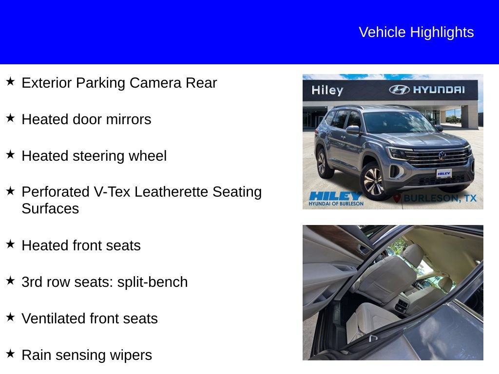 Used 2024 Volkswagen Atlas SE FWD image 9