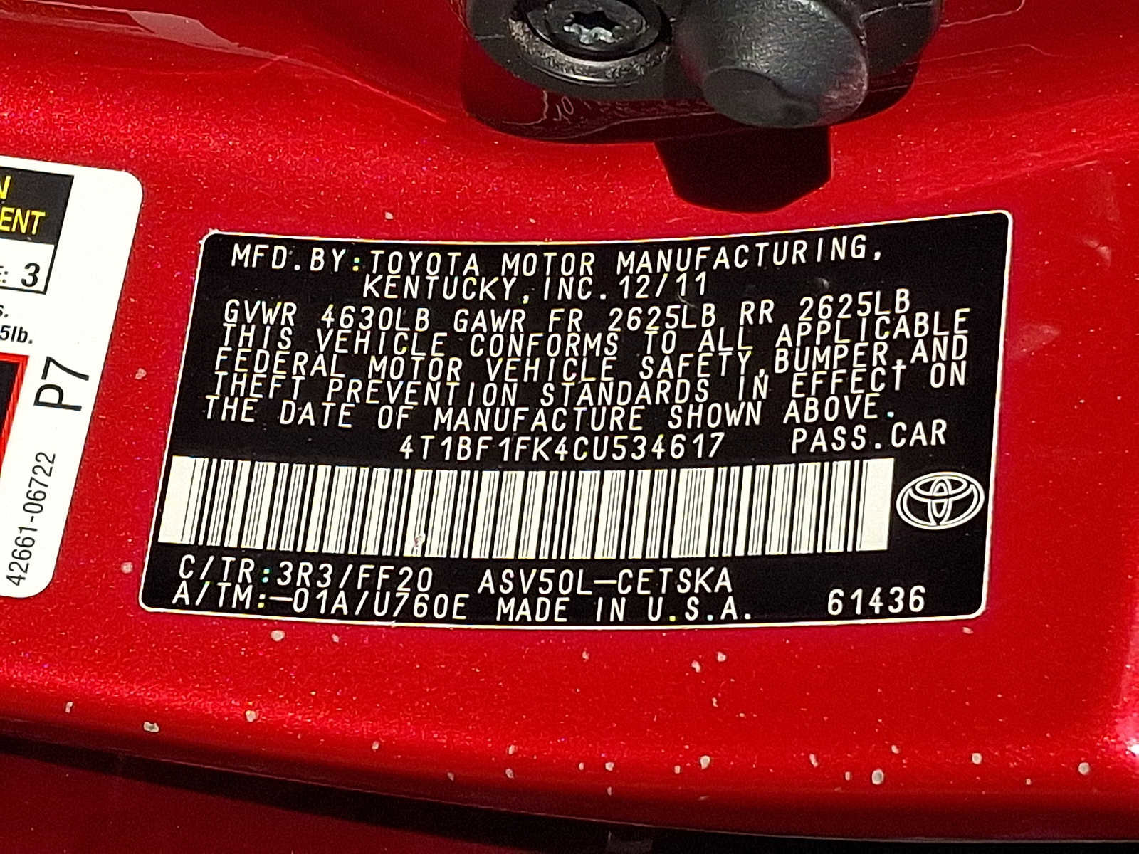 Used 2012 Toyota Camry SE image 26