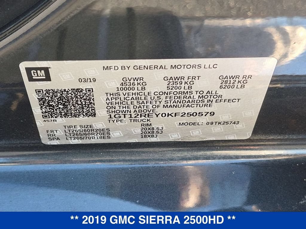 Used 2019 GMC Sierra 2500 SLT w/ Duramax Plus Package AWD/4WD image 32