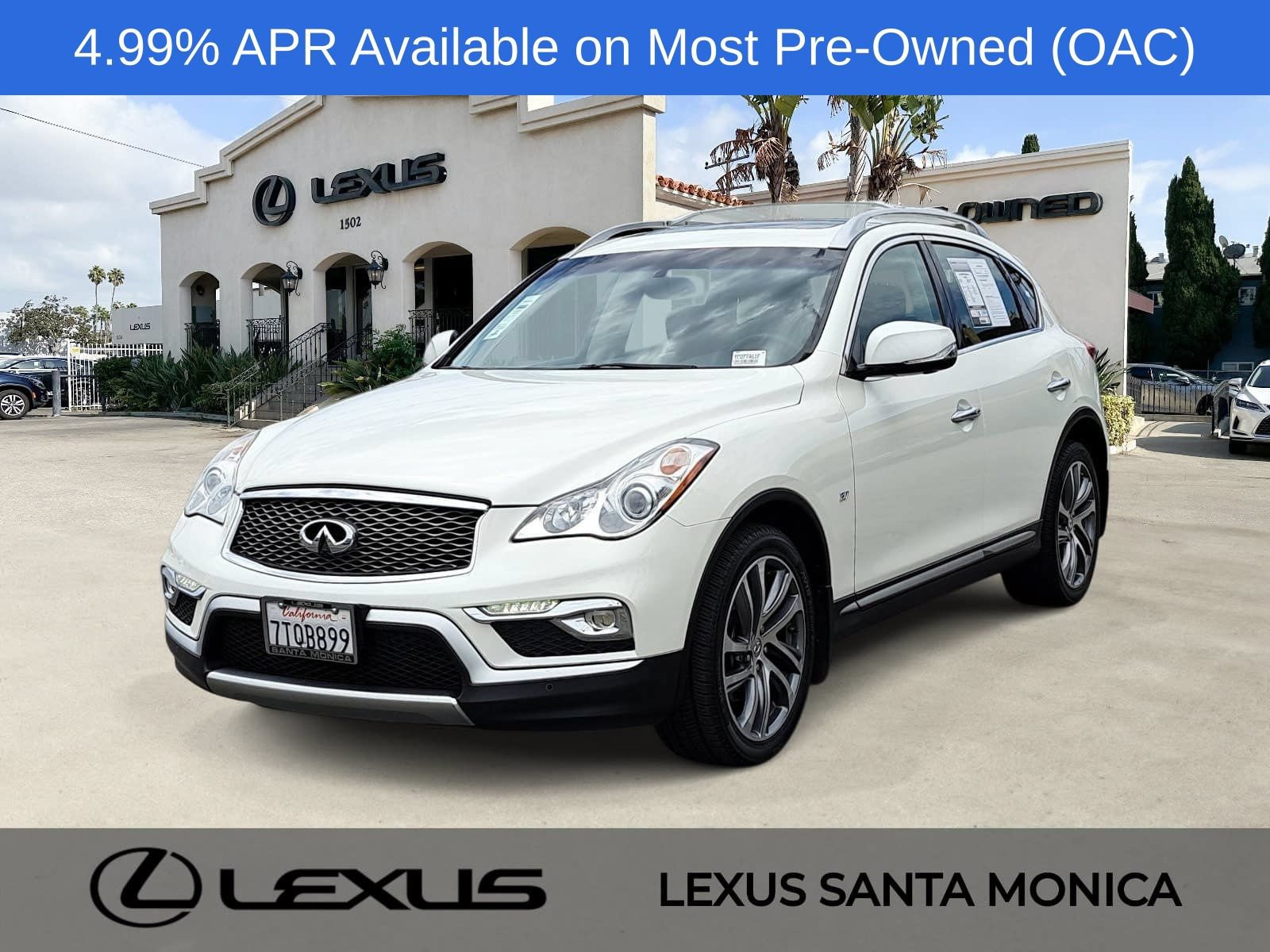 Used 2016 INFINITI QX50 2WD w/ Deluxe Touring Package