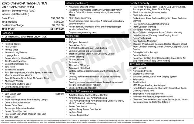 Used 2025 Chevrolet Tahoe LS RWD image 35