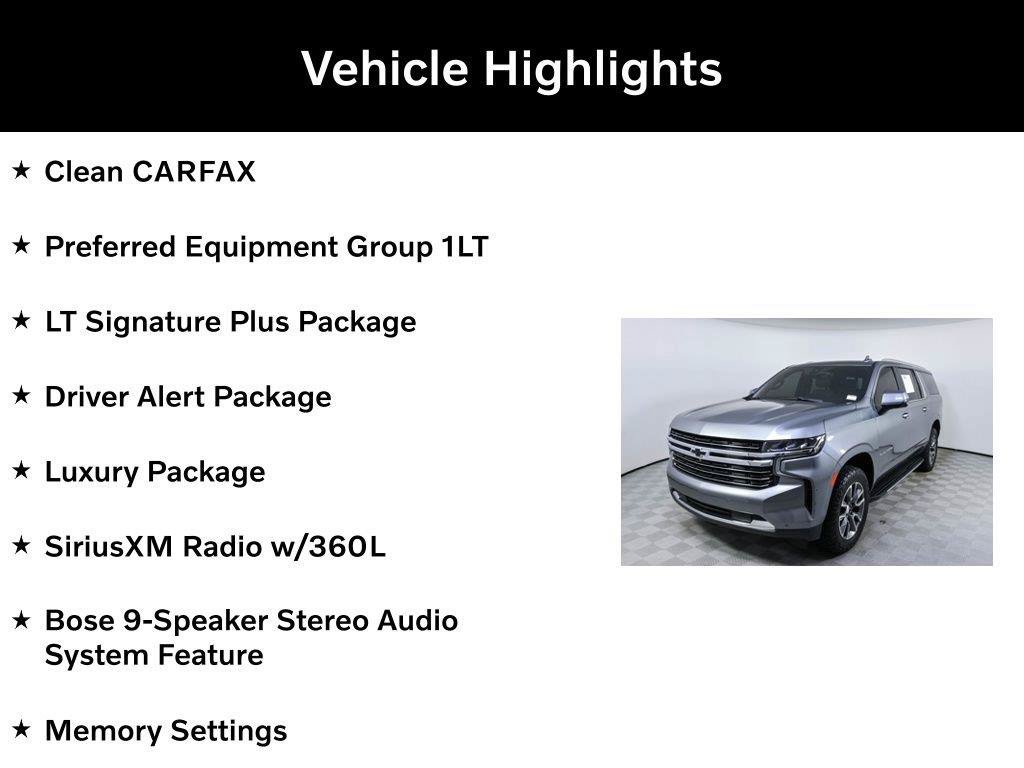Used 2022 Chevrolet Suburban LT w/ LT Signature Plus Package RWD image 2