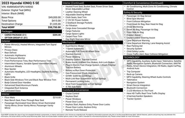 Certified 2023 Hyundai Ioniq 5 SE w/ Cargo Package AWD/4WD image 29