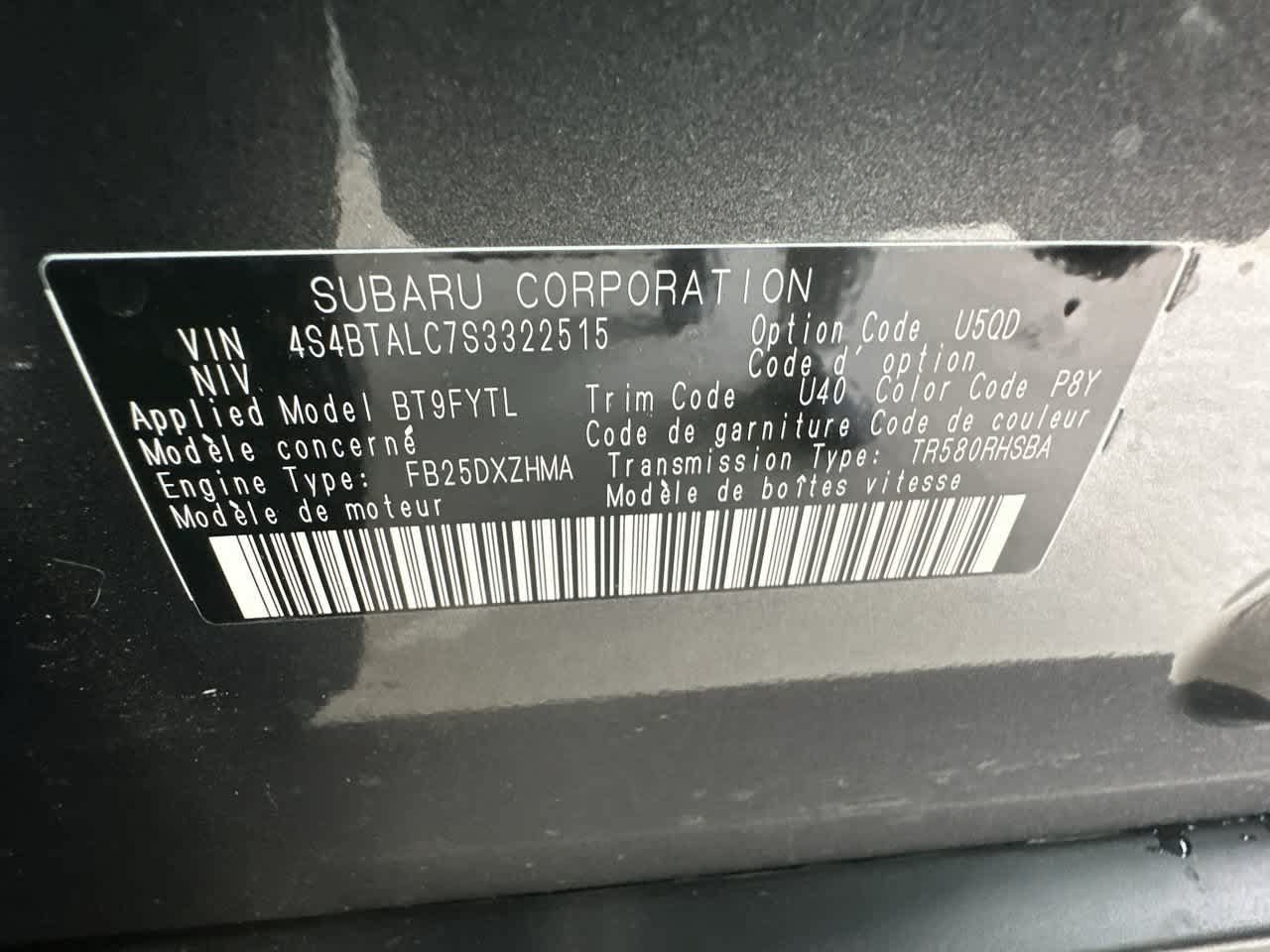 Used 2025 Subaru Outback Onyx Edition AWD/4WD image 29