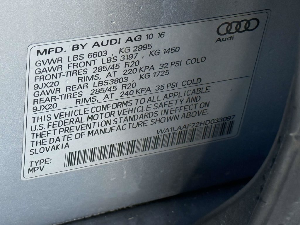 Used 2017 Audi Q7 3.0T Premium Plus w/ Premium Plus Package AWD/4WD image 28