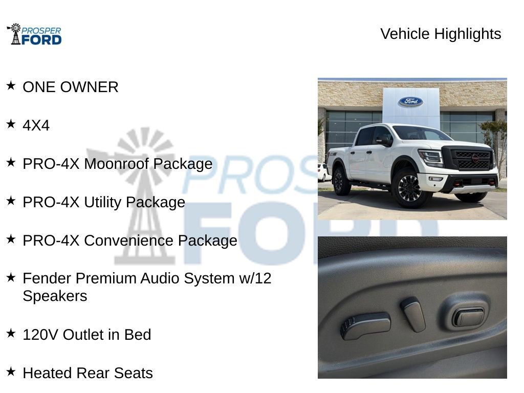 Used 2023 Nissan Titan PRO-4X w/ Pro-4x Convenience Package AWD/4WD image 5