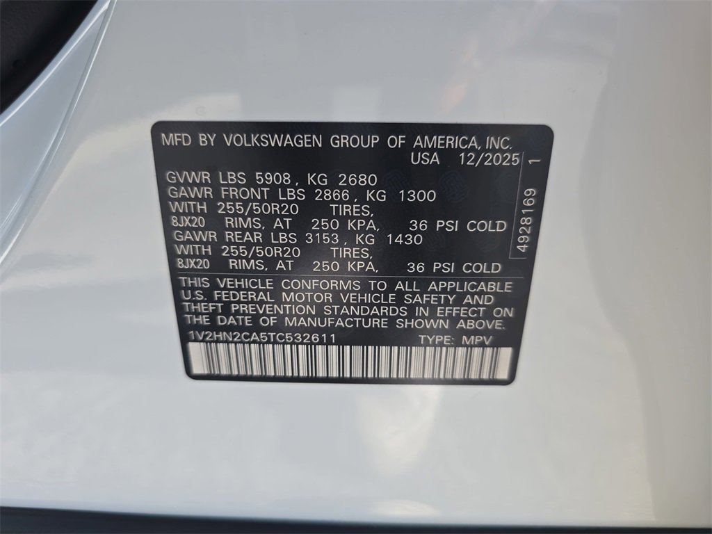 New 2026 Volkswagen Atlas SE image 31