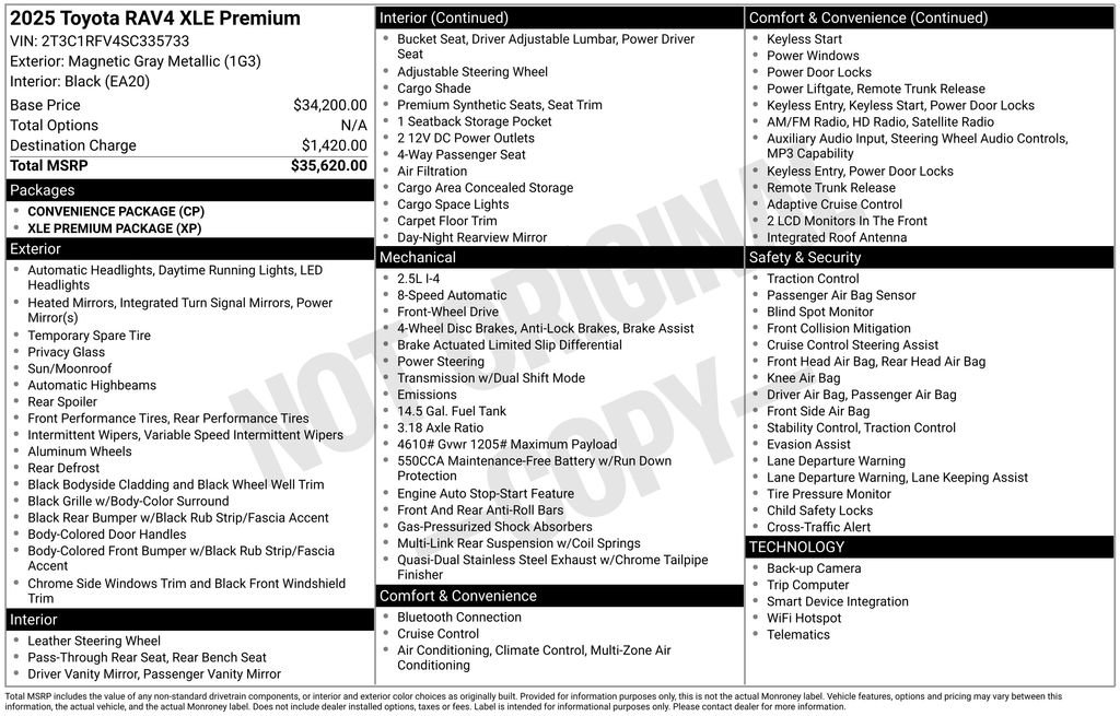 Used 2025 Toyota RAV4 XLE Premium FWD image 29