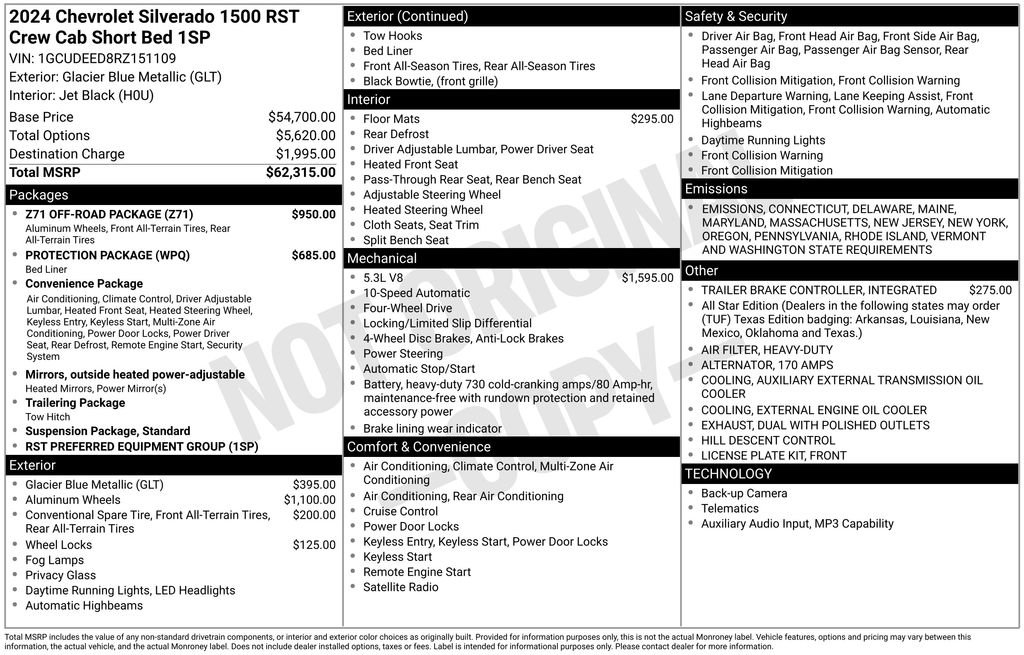 Certified 2024 Chevrolet Silverado 1500 RST w/ Z71 Off-Road Package image 6