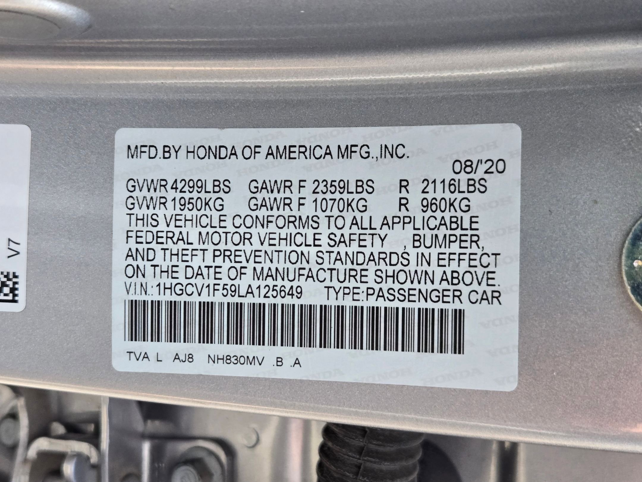 Used 2020 Honda Accord EX-L image 33