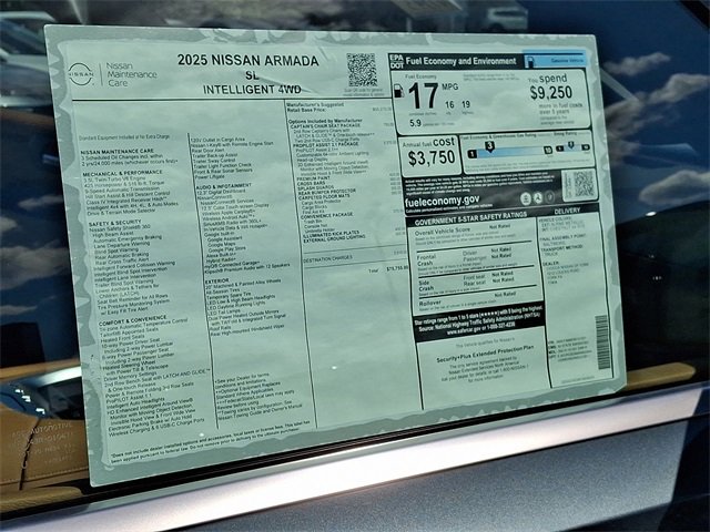 New 2025 Nissan Armada SL w/ Captain's Chari Seat Package image 20