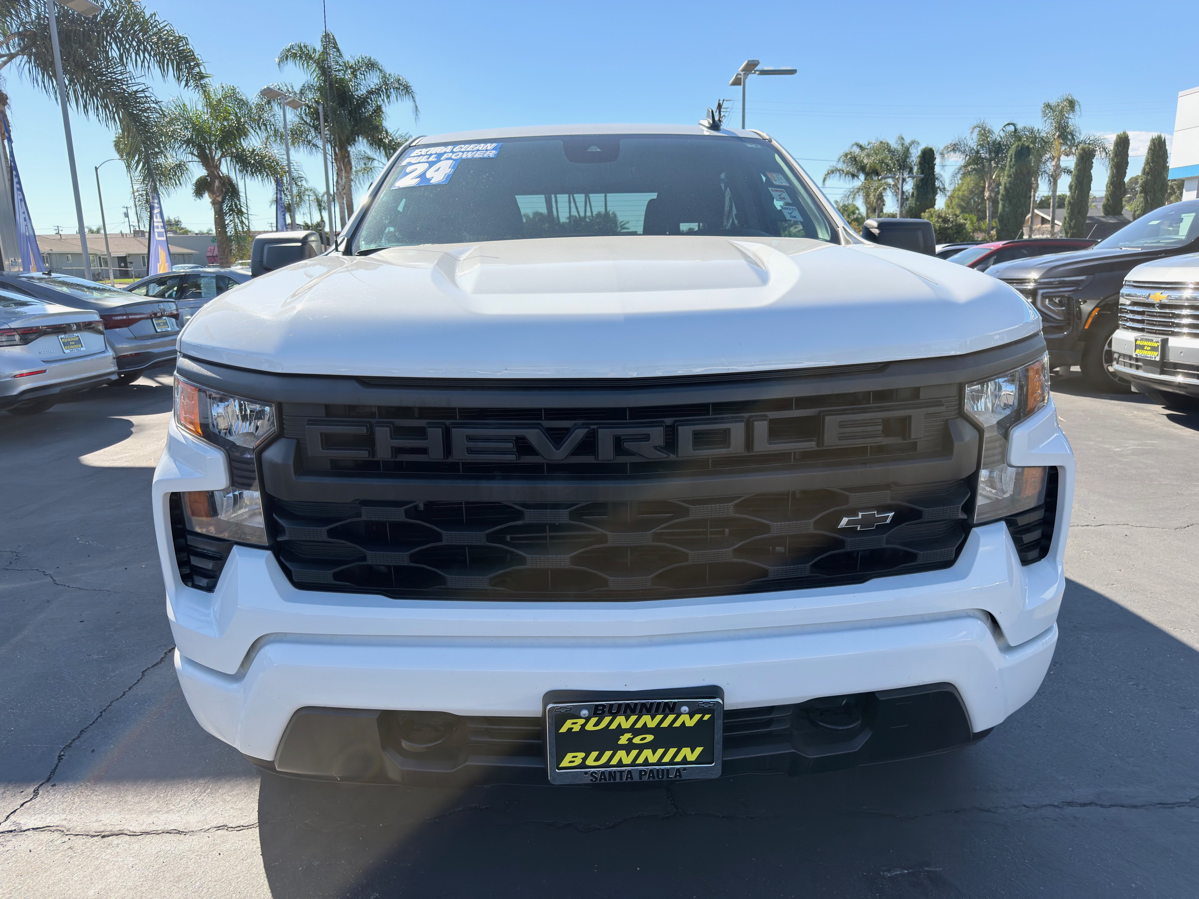 Used 2024 Chevrolet Silverado 1500 Custom w/ LPO, Dark Essentials Package RWD image 42