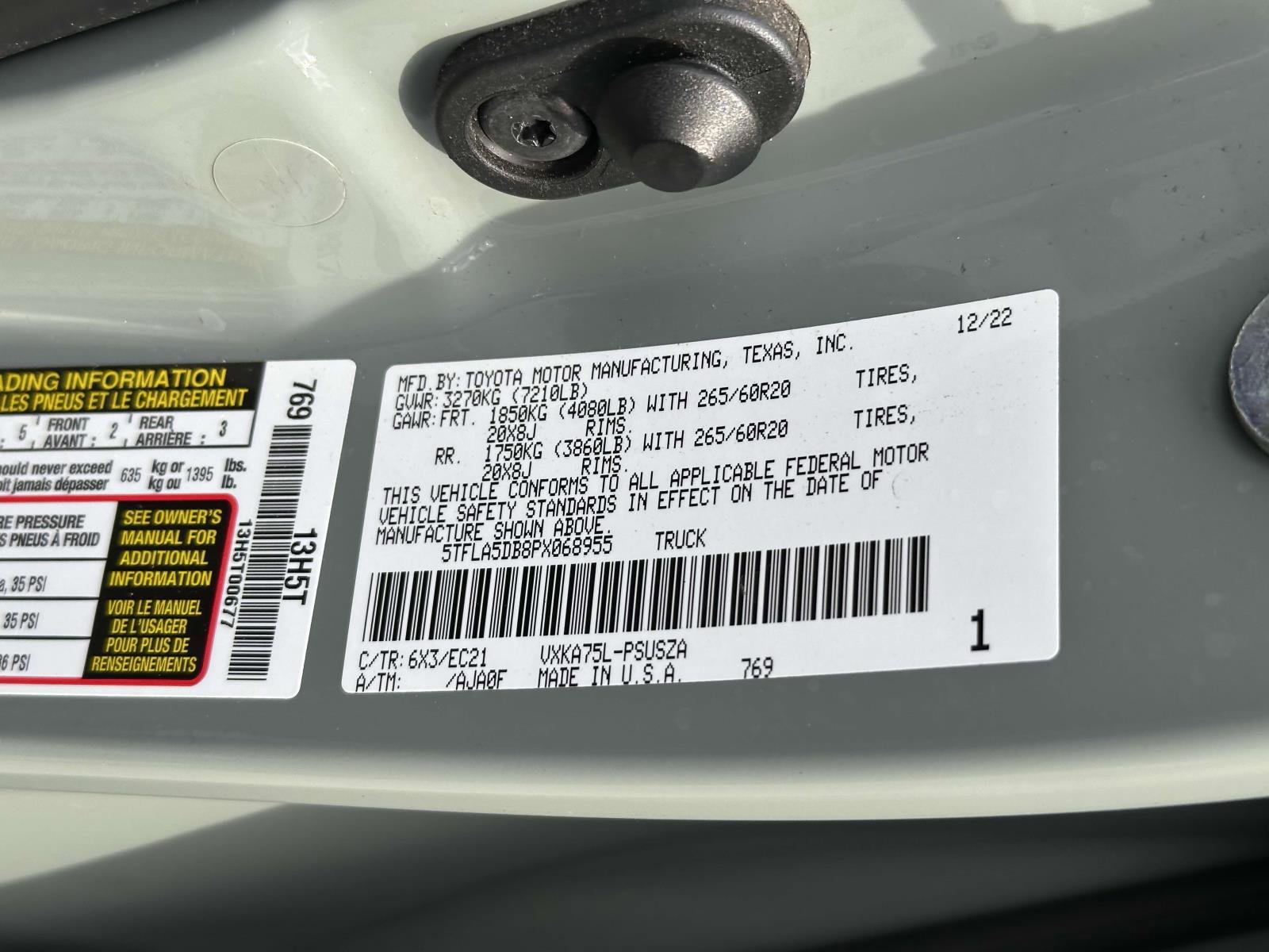 Used 2023 Toyota Tundra SR5 w/ TRD Sport Premium Package image 15