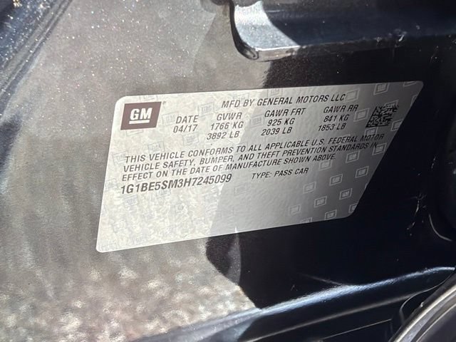 Used 2017 Chevrolet Cruze LT w/ Sun And Sound Package FWD image 24