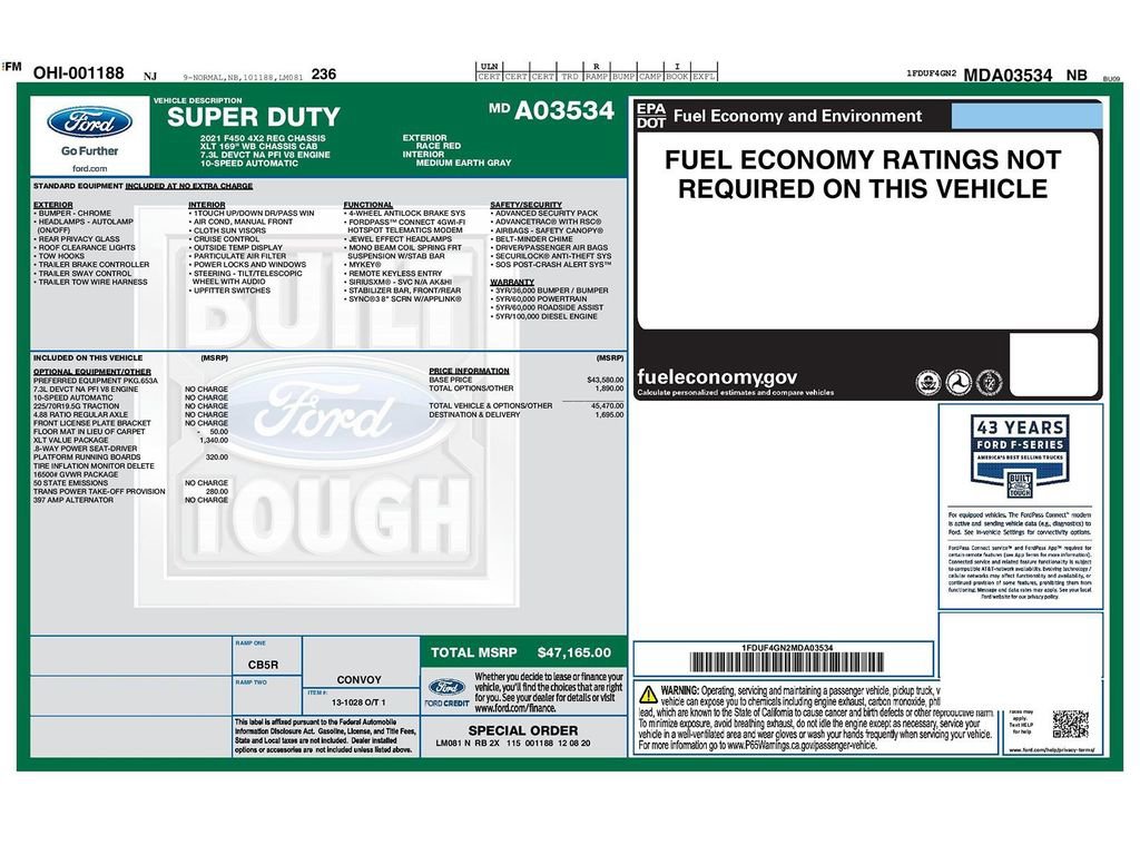 Used 2021 Ford F450 XLT w/ XLT Value Package image 37
