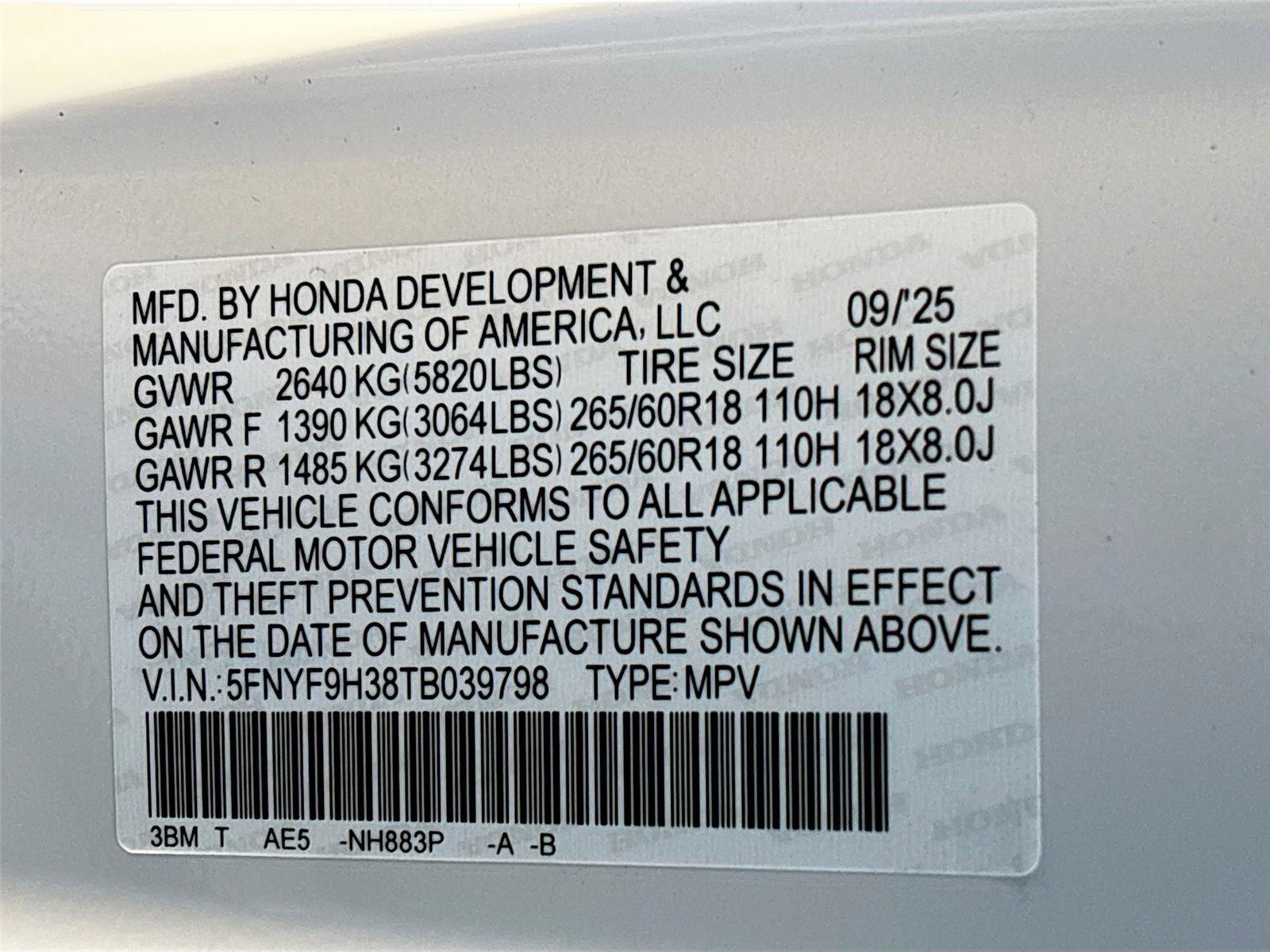 New 2026 Honda Passport RTL image 36