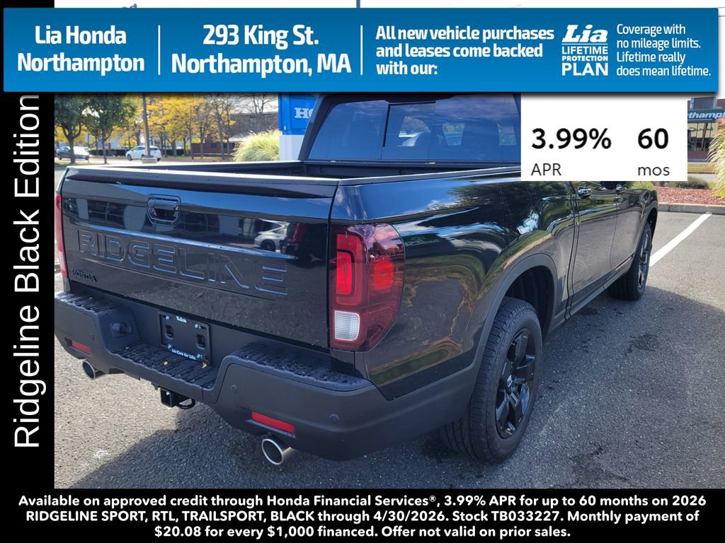 New 2026 Honda Ridgeline Black Edition image 3