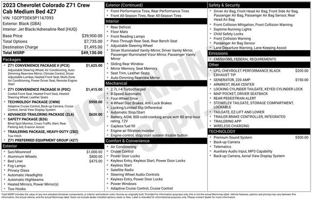 Used 2023 Chevrolet Colorado Z71 w/ Z71 Convenience Package 2 image 15