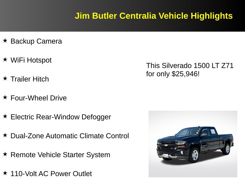 Used 2016 Chevrolet Silverado 1500 LT w/ All Star Edition AWD/4WD image 17
