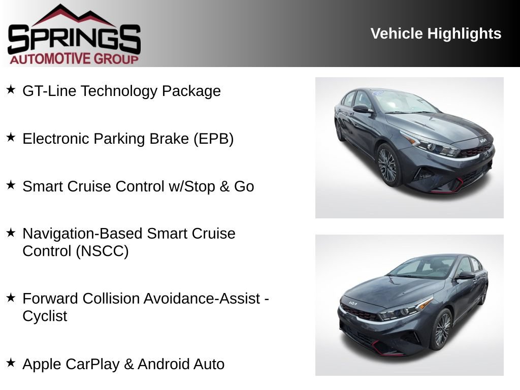 Used 2023 Kia Forte GT-Line w/ GT-Line Technology Package FWD image 2