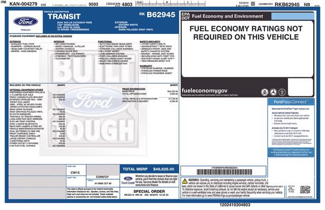 Used 2024 Ford Transit 350 w/ Exterior Upgrade Package RWD image 3