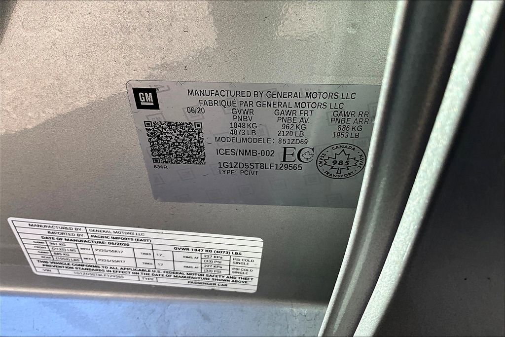 Used 2020 Chevrolet Malibu LT w/ Fleet LT Safety Plus Package image 19