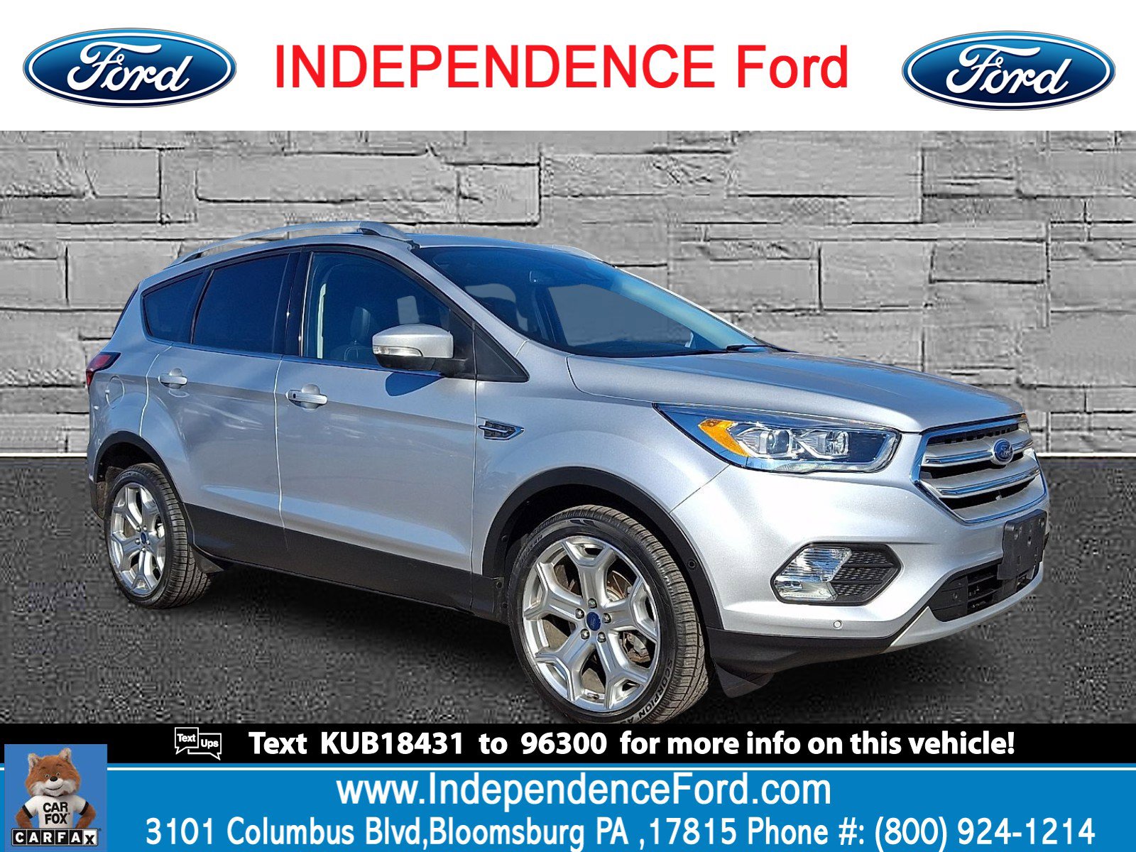 Certified 2019 Ford Escape Titanium image 1