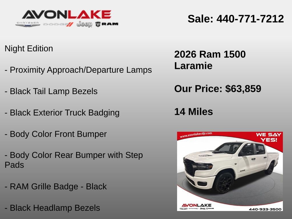 New 2026 RAM 1500 Laramie w/ Night Edition image 18