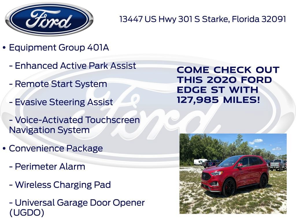 Certified 2020 Ford Edge ST w/ Equipment Group 401A AWD/4WD image 27