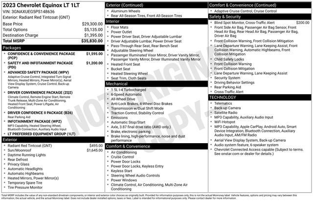 Used 2023 Chevrolet Equinox LT AWD/4WD image 37