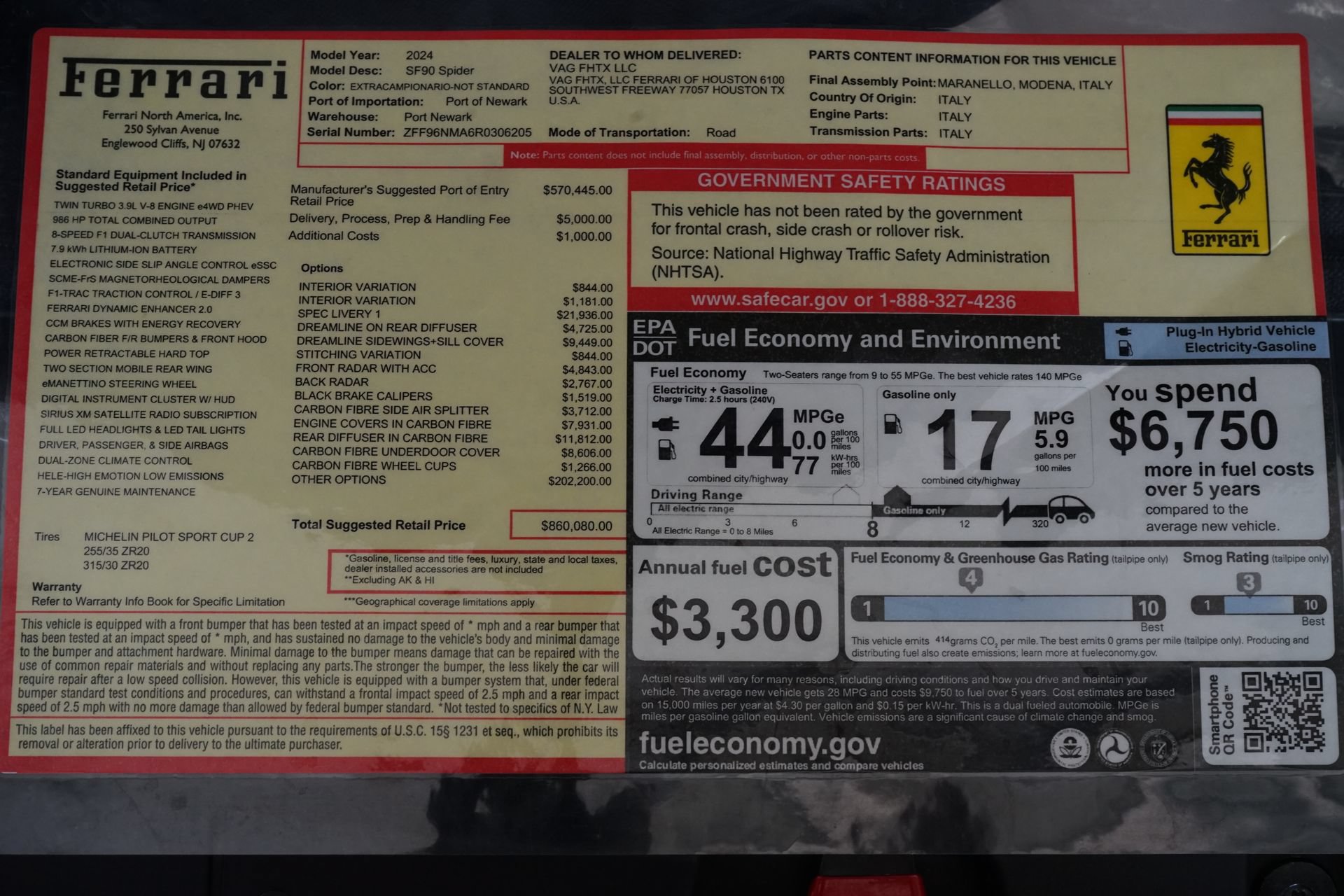 Used 2024 Ferrari SF90 Spider AWD/4WD image 39