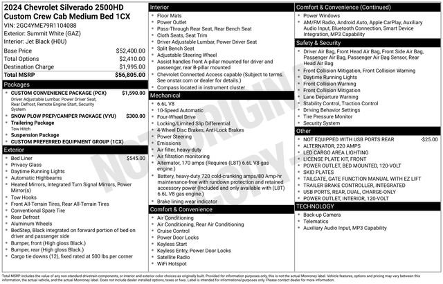 Used 2024 Chevrolet Silverado 2500 Custom w/ Custom Convenience Package AWD/4WD image 20