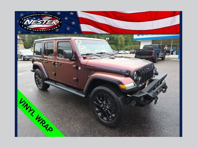 Used 2024 Jeep Wrangler Unlimited Sahara w/ Technology Group AWD/4WD image 1