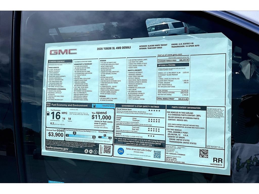 New 2026 GMC Yukon XL Denali AWD/4WD image 12