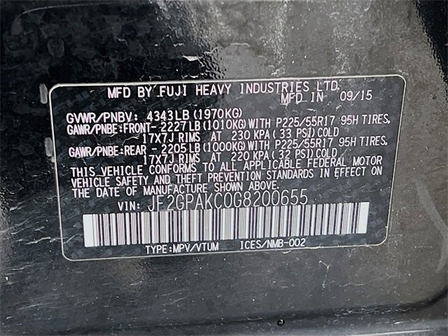 Used 2016 Subaru Crosstrek 2.0i Limited image 11