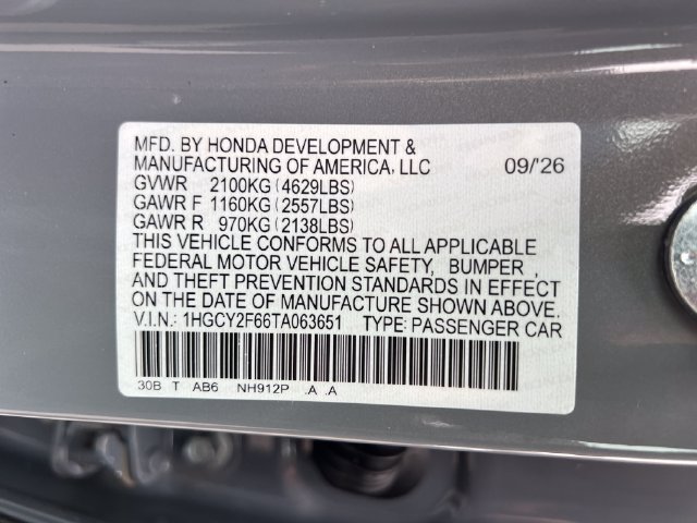 New 2026 Honda Accord EX-L image 18
