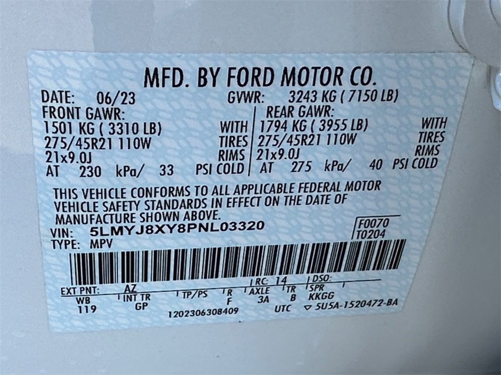 Used 2023 Lincoln Aviator Grand Touring w/ Elements Package Plus image 32