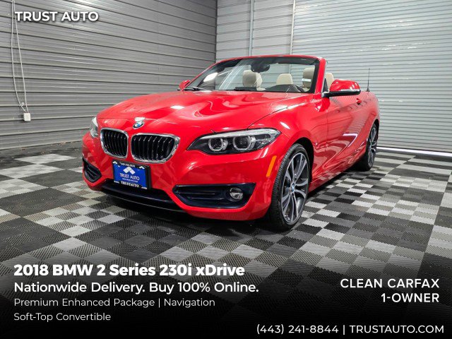 Used 2018 BMW 230i xDrive Convertible AWD/4WD image 1