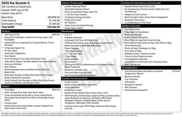 Used 2025 Kia Sorento S image 2