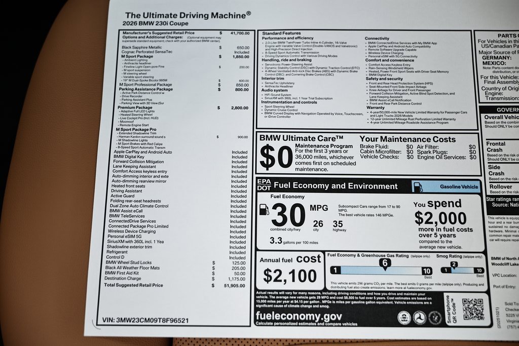 New 2026 BMW 230i Coupe w/ Premium Package image 40
